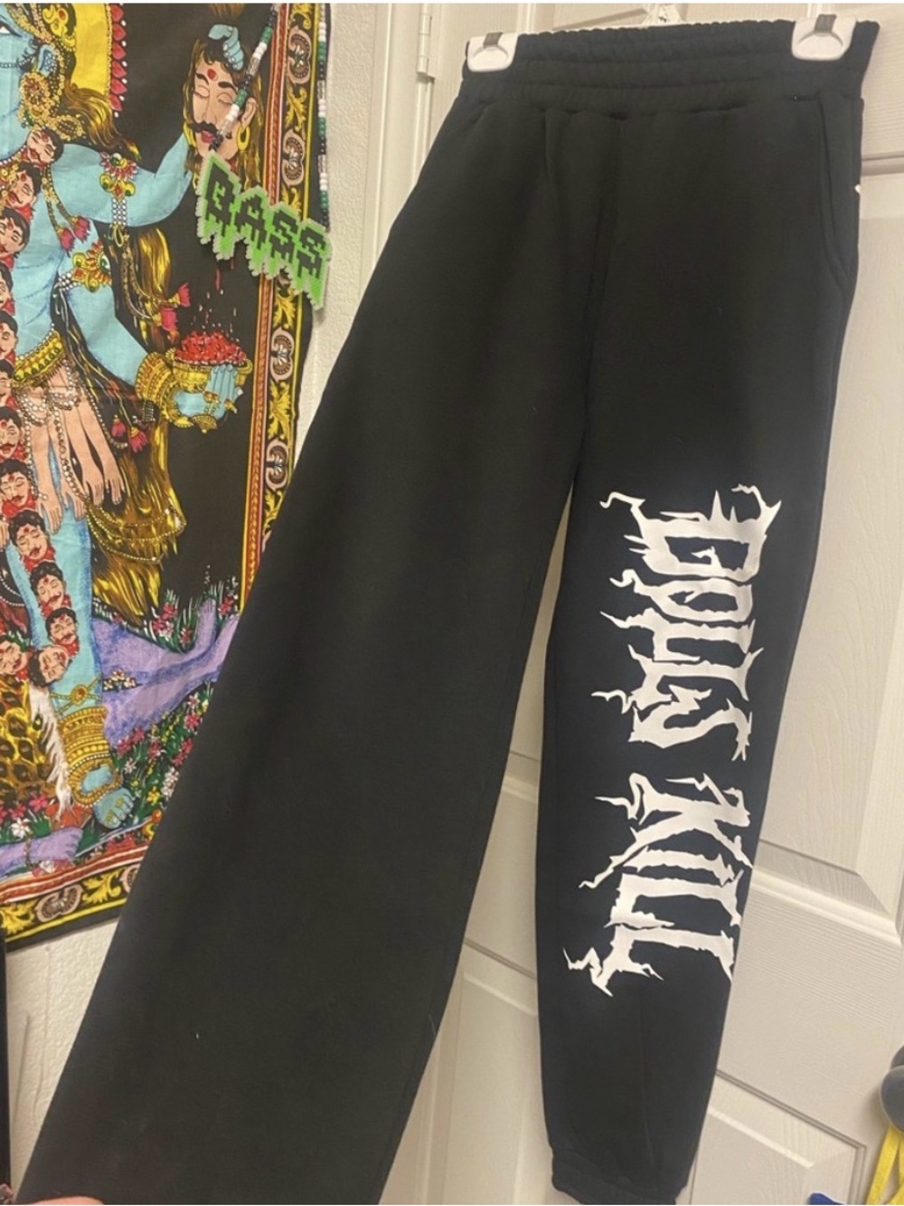 Current Mood exclusive  Black Dollskill logo joggers sweatpants